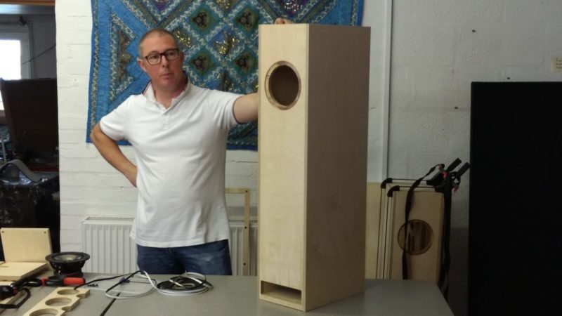 finished Pencil speaker for Pluvia 11 wideband driver