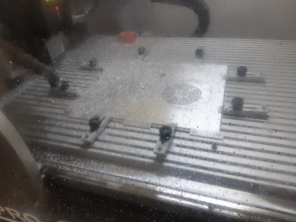 MA-01 Case lid during machining